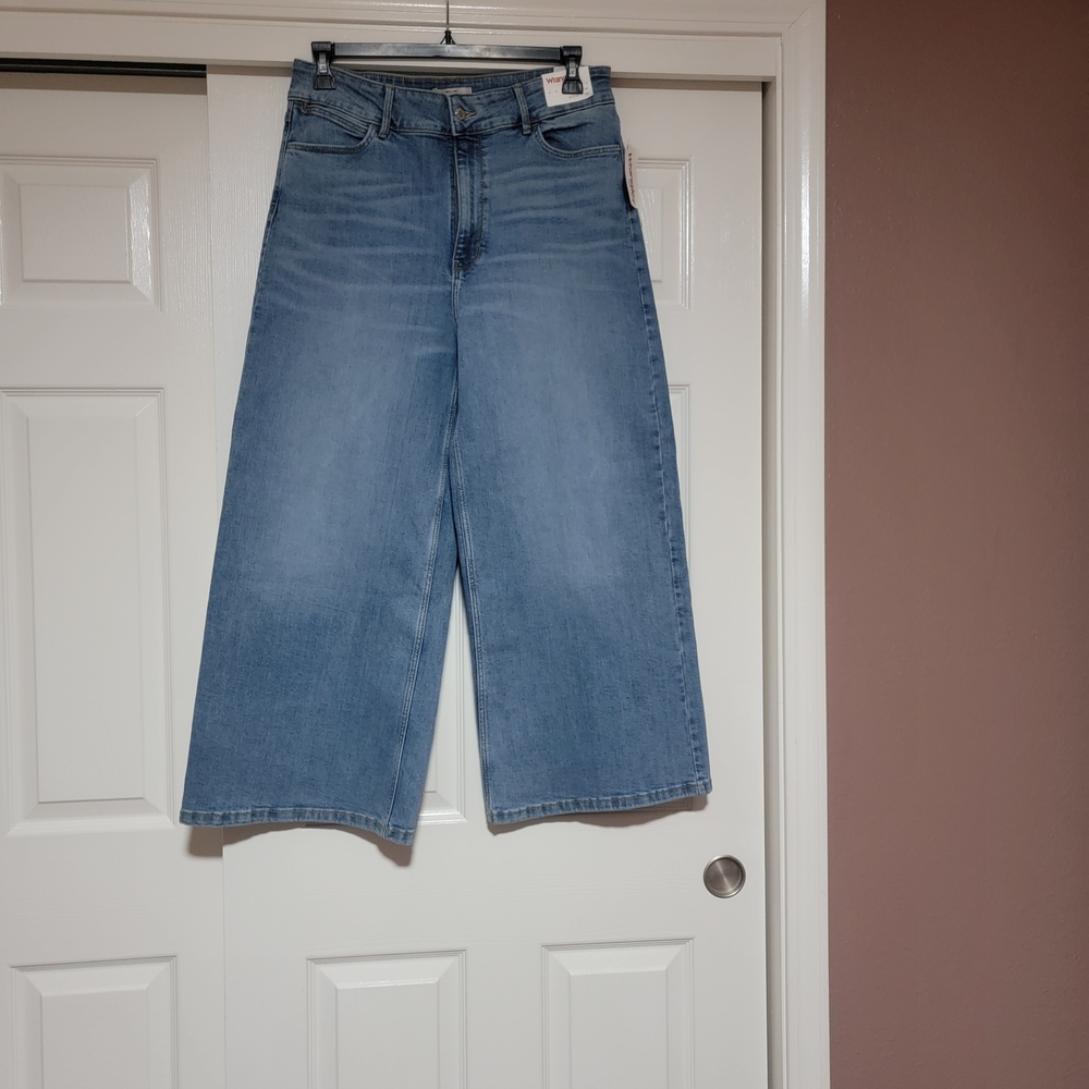Wrangler Women's Denim Wide-Leg Jeans